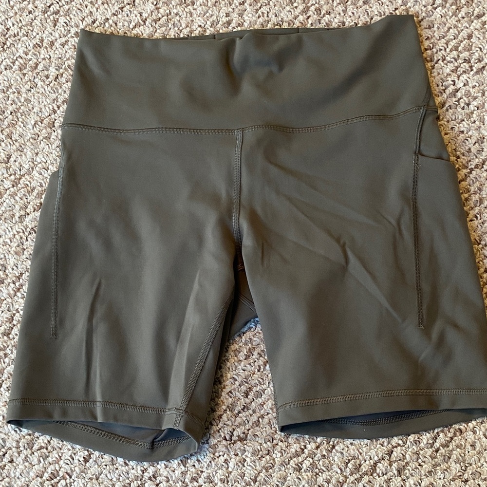 lululemon athletica Dark Green Bike Shorts